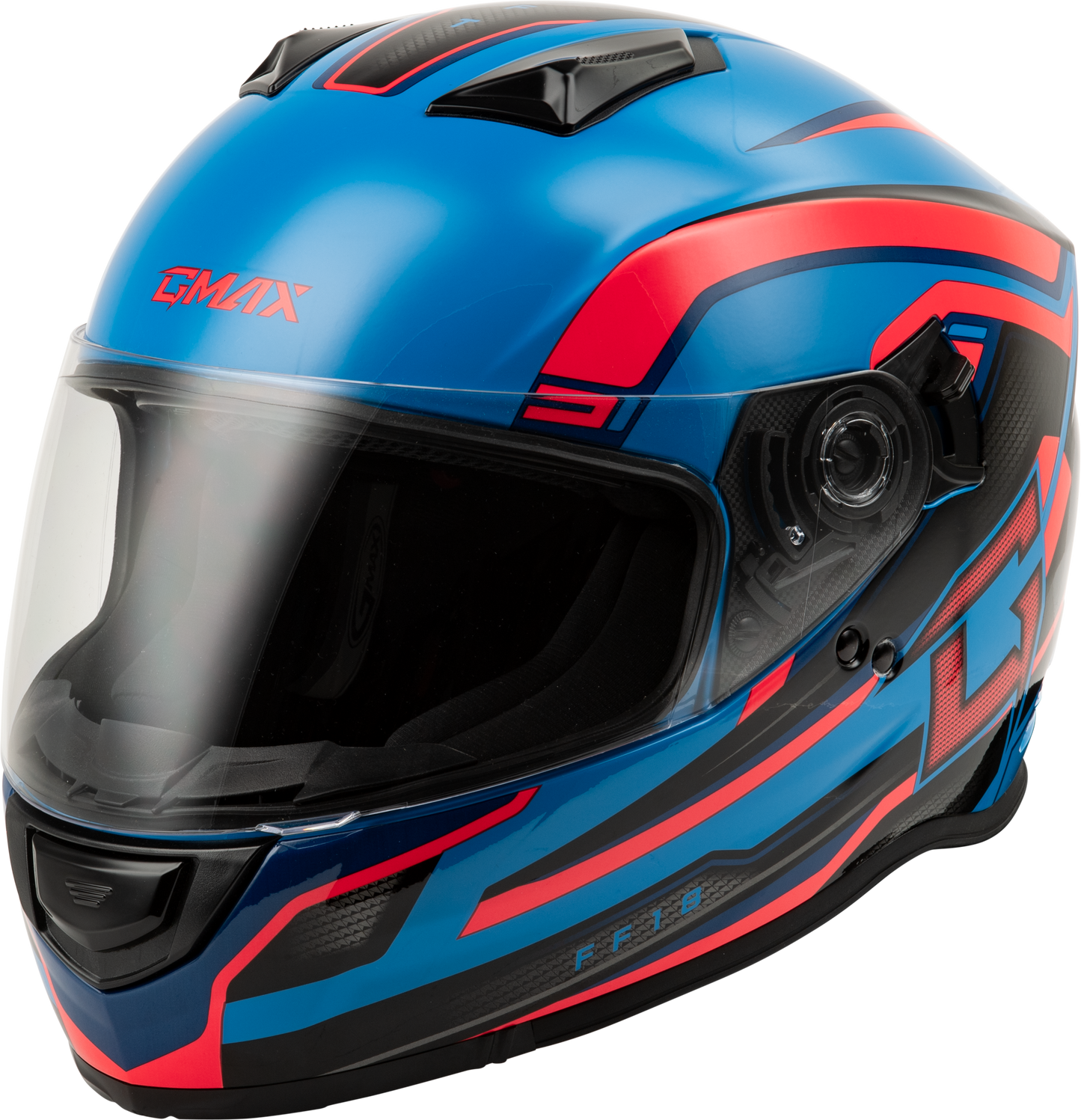 Ff 18 Drift Helmet Black/Blue/Red Lg
