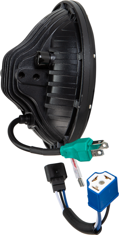 Led Headlight 7" 90w Black 3500/2400 Lumens