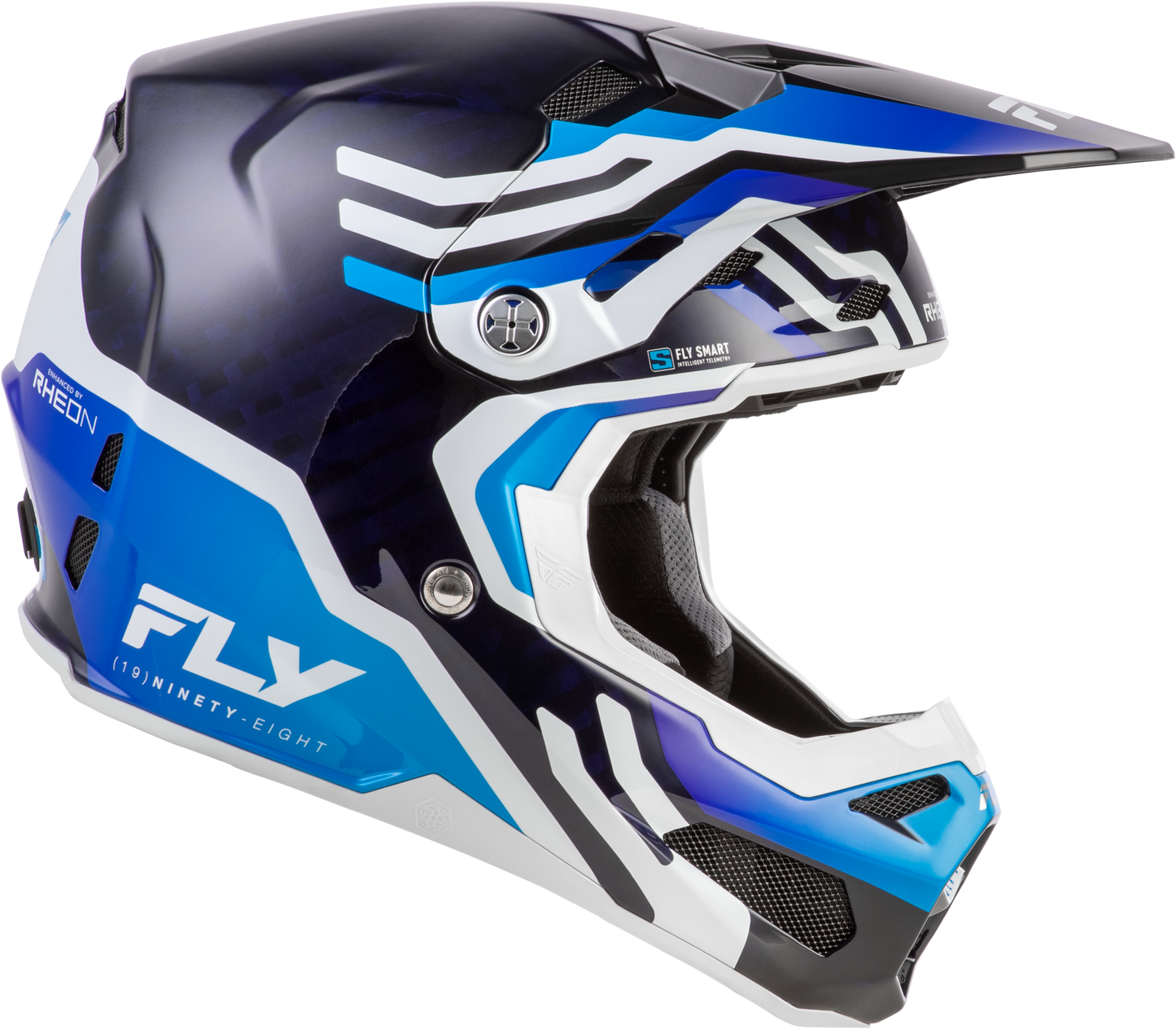 Formula S Carbon Byte Helmet Blue Carbon/Blue/White Lg