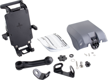Armor Charger Phone Mount W/Visor Black