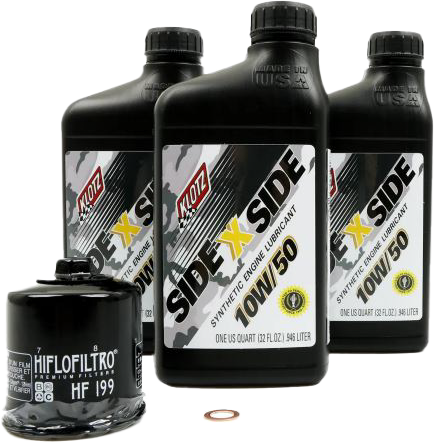 Sidexside Oil Change Kit 10w50 /W Oil Filter Pol