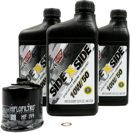Sidexside Oil Change Kit 10w50 /W Oil Filter Pol