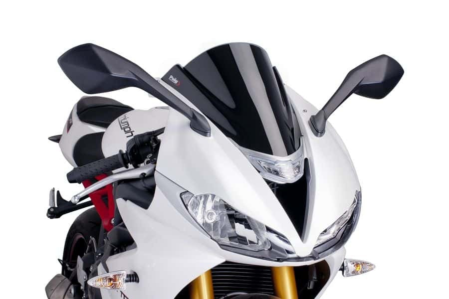 Windscreen Racing Black Tri