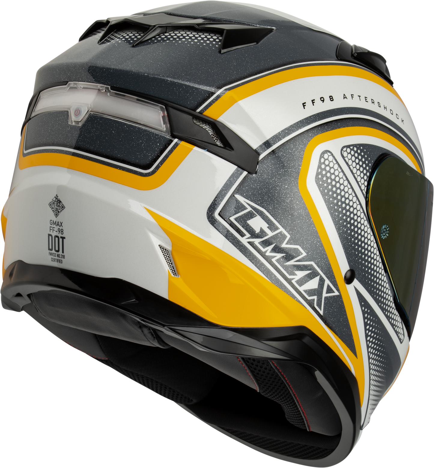 Ff 98 Aftershock Helmet White/Metallic Silver Xs