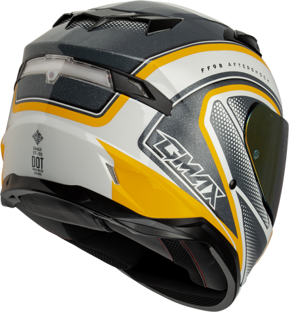 Ff 98 Aftershock Helmet White/Metallic Silver Sm