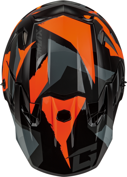 Mx 96 Splinter Helmet Black/Orange Sm