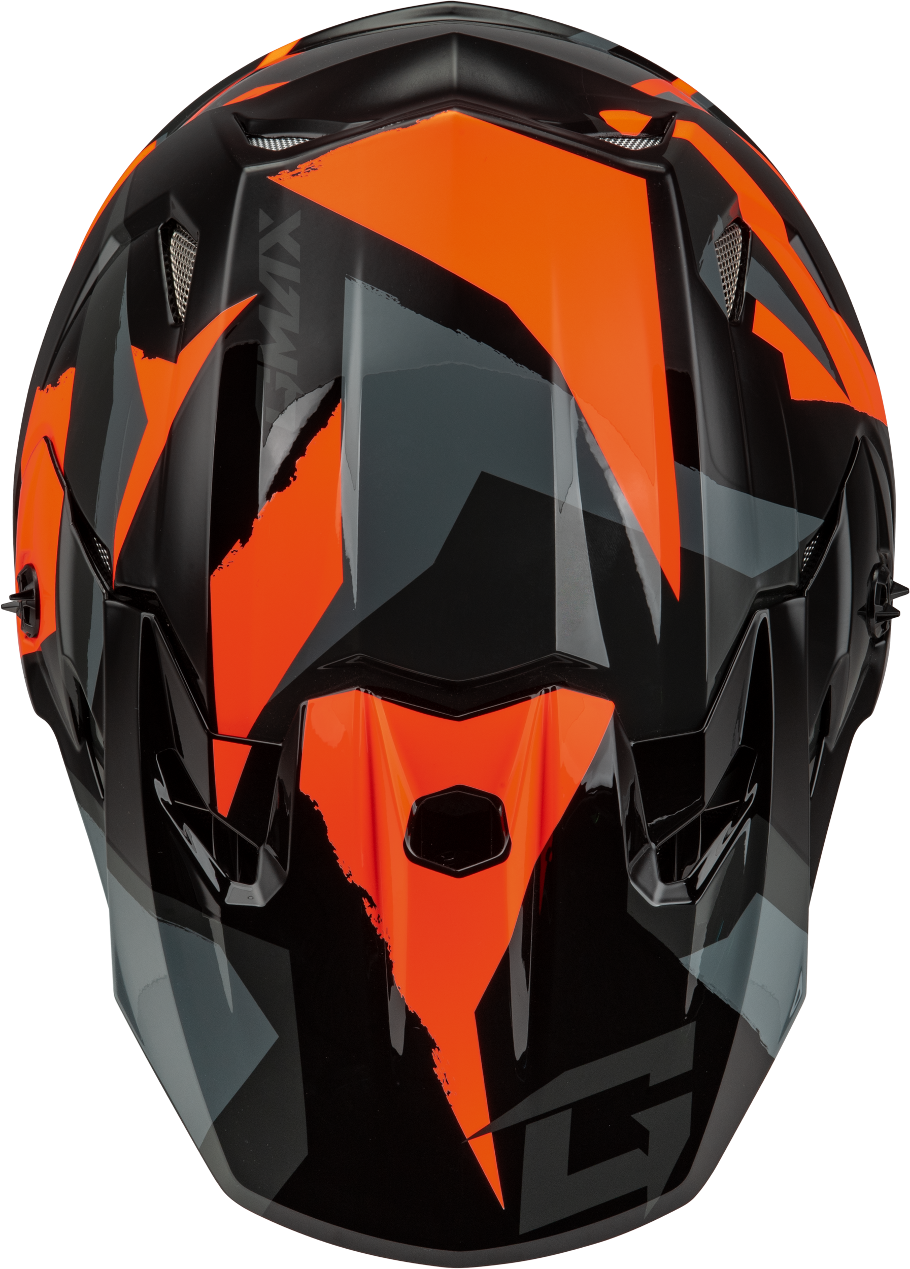 Mx 96 Splinter Helmet Black/Orange Xl