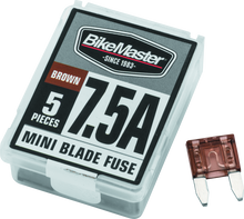 BikeMaster 5Piece 7.5A Replacement Mini Blade Fuse