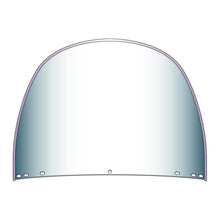 National Cycle Heritage Standard Top Rounded Replacement Beaded Windshield 5 Bolt - Clear
