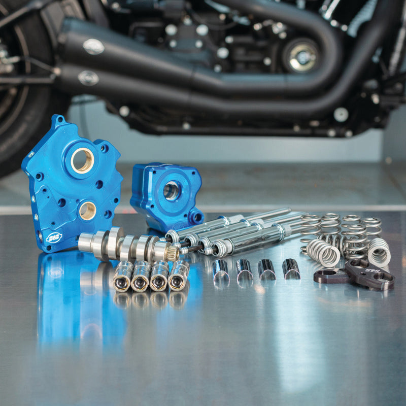 S&S Cycle 2017+ Water Cooled M8 Models Chain Drive 540C Cam Chest Kit w/ Chrome Pushrod Tubes