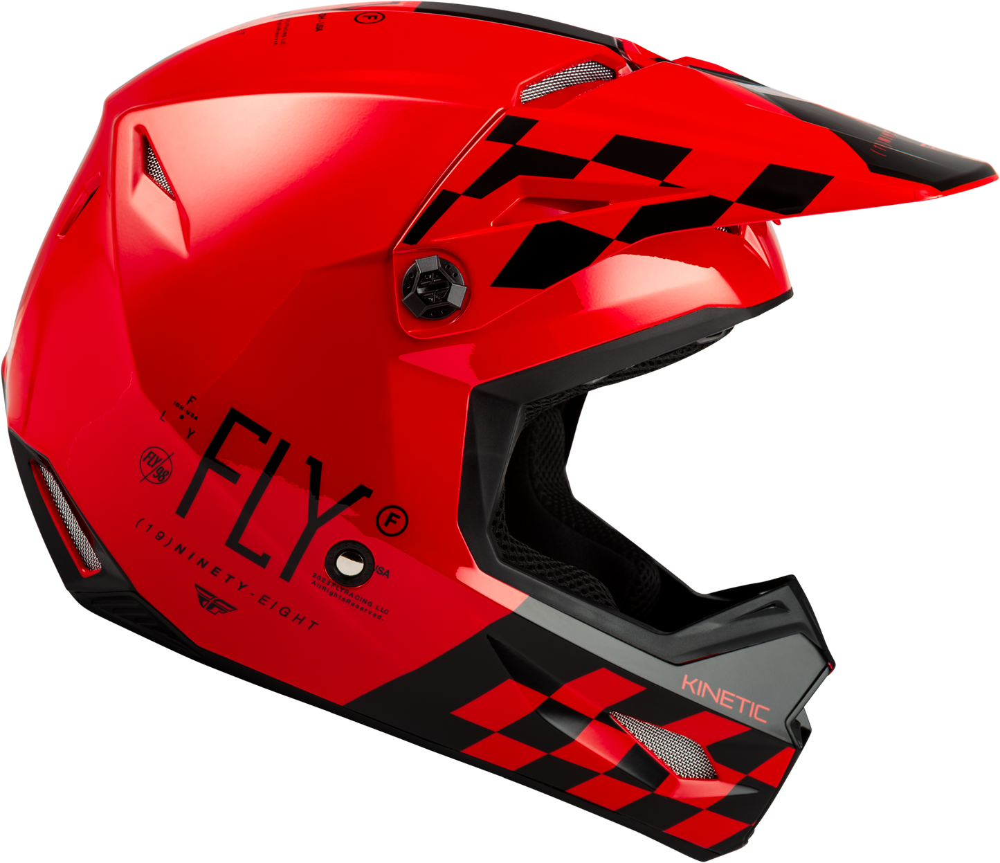 Kinetic Lite Rival Helmet Gloss Red/Black 2x