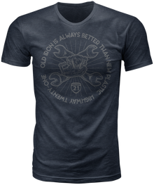 Old Iron Tee Midnight Navy Sm