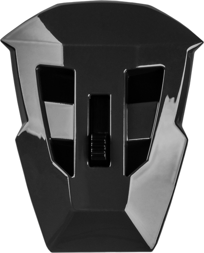 Md 74 Mouth Vent W/Screws Silver/Blue Metallic
