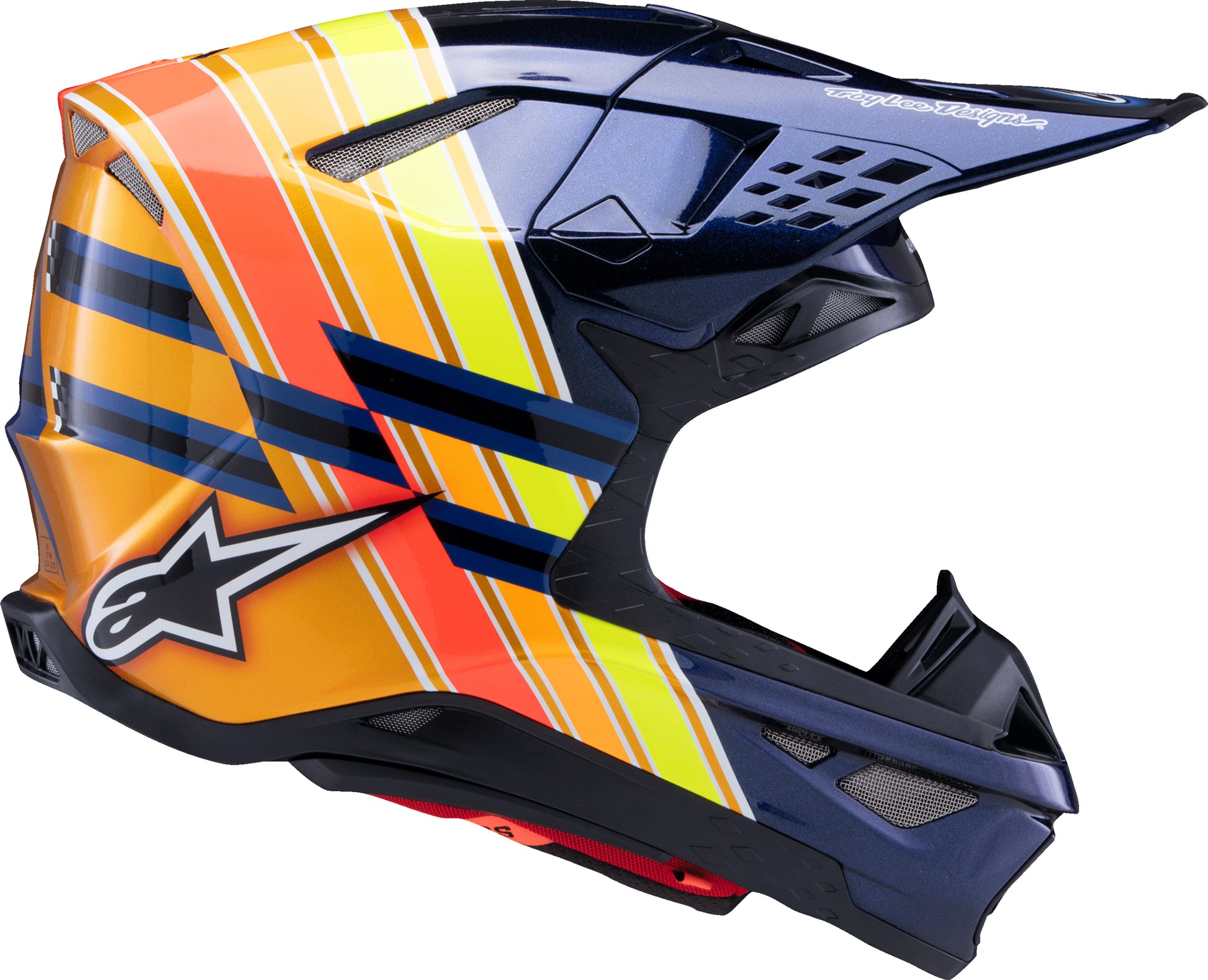 S M10 Tld Edition 25 Helmet Drk Blu/Org/Ylw Fluo/Red 2x