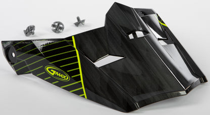 Visor W/Screws Colfax Mx 46y Black/Hi Vis Yel Ys Yl