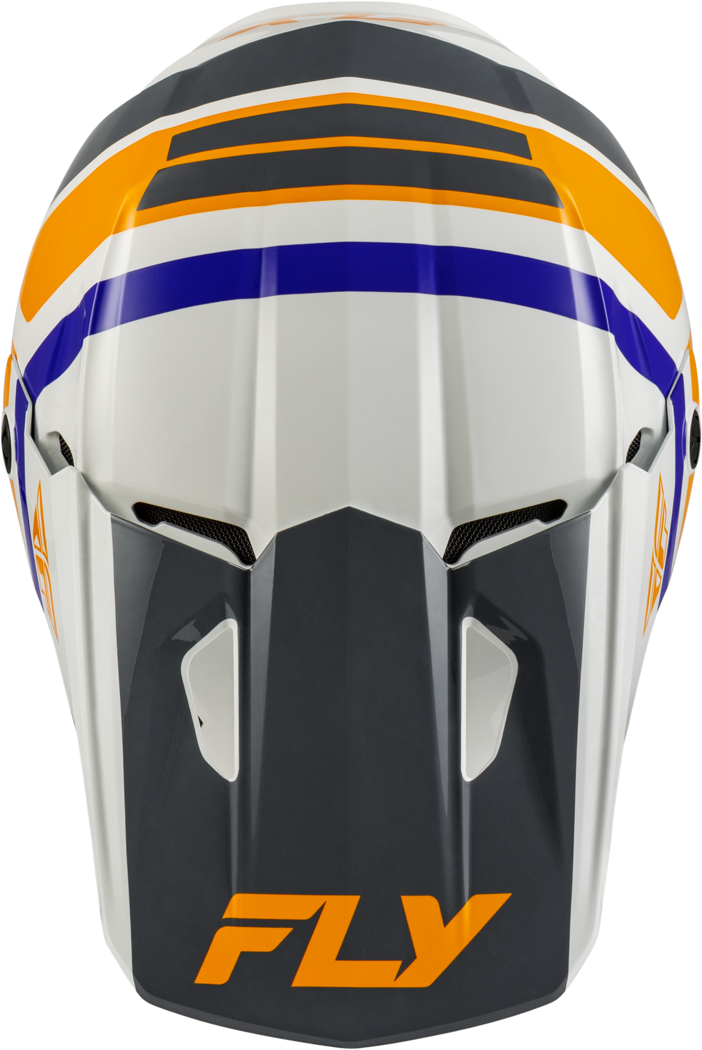 Youth Kinetic Scrap Helmet White/Orange/Blue/Grey Ys