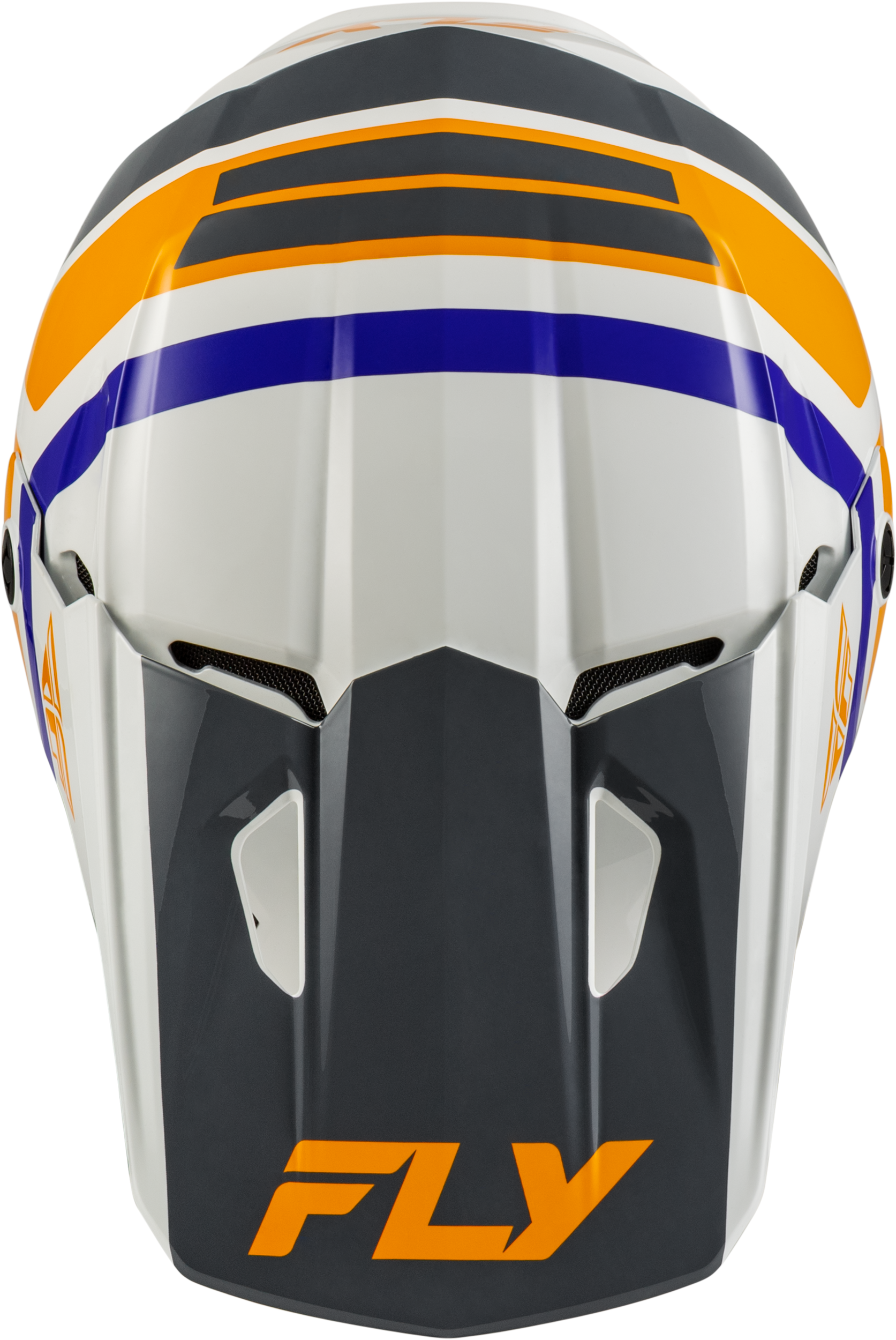 Youth Kinetic Scrap Helmet White/Orange/Blue/Grey Yl