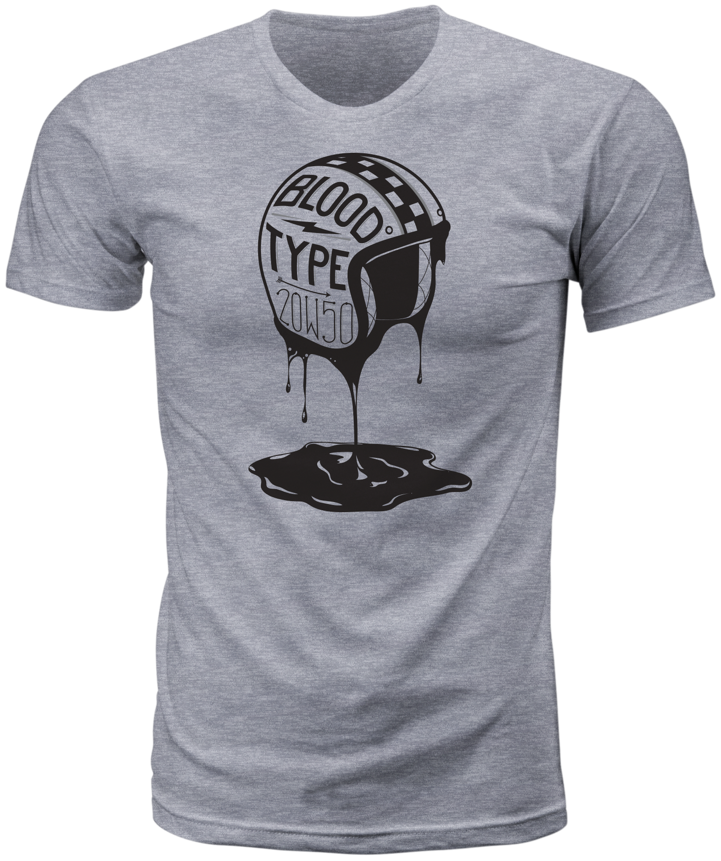 Blood Type Tee Heather 3x