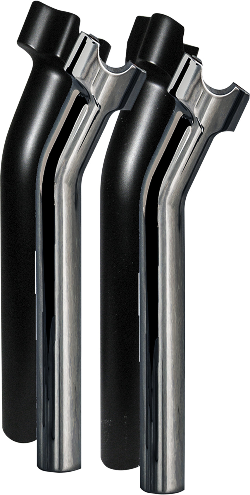 Chubby 9.5" Pullback Risers Chrome