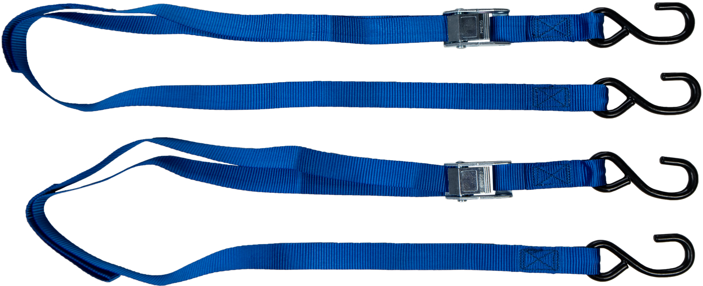 1" X 6' Tie Down Soft Tie Blue 2/Pk