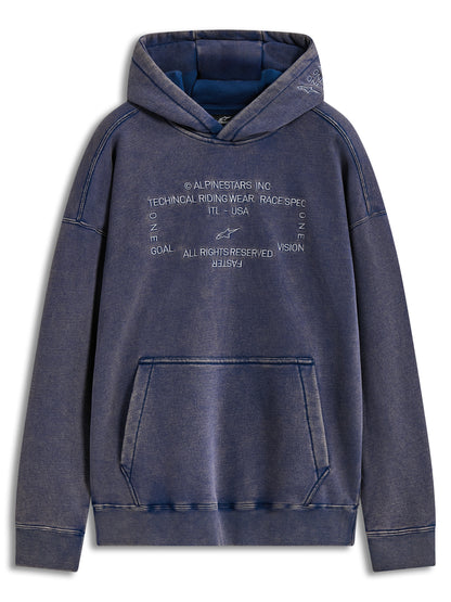 Infinite Washed Ovrsizd Hoodie Washed Navy Xl