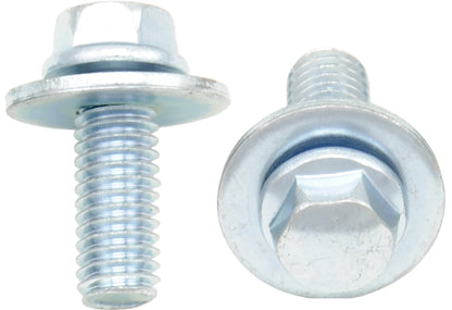 8mm Hex Head Flange Bolt 6x1.0x16mm W/16mm Washer 10/Pk