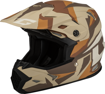 Mx 96 Splinter Helmet Matte Brown/Tan/White  Xl