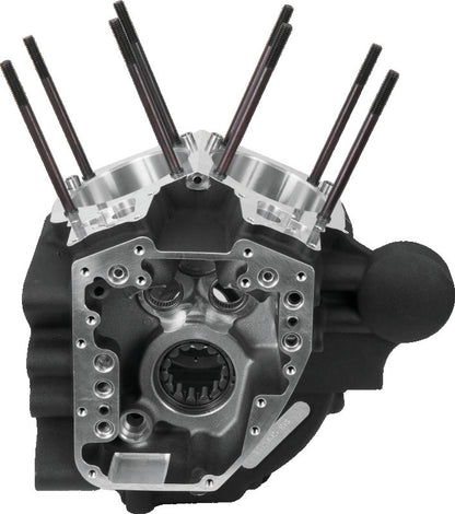 S&S Cycle 06-17 Dyna Models w/ Stock Bore Alternator Style Crankcase - Wrinkle Black