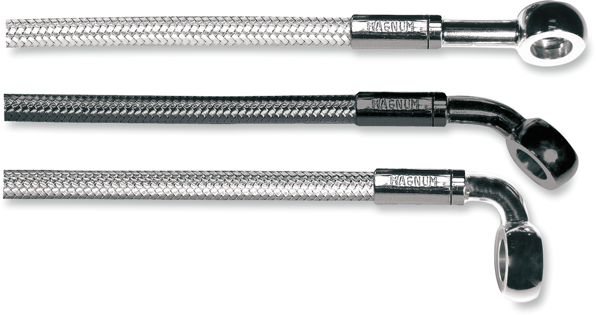 MAGNUM SHIELDING Brake Line - 90/180° - 64" - Sterling Chromite II 36464SW