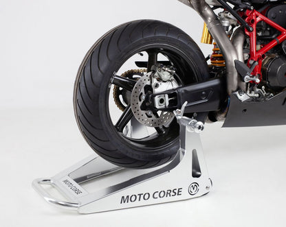 Motocorse New "SBK" Aluminum Rear Paddock Stand (requires spools installed on your bike)