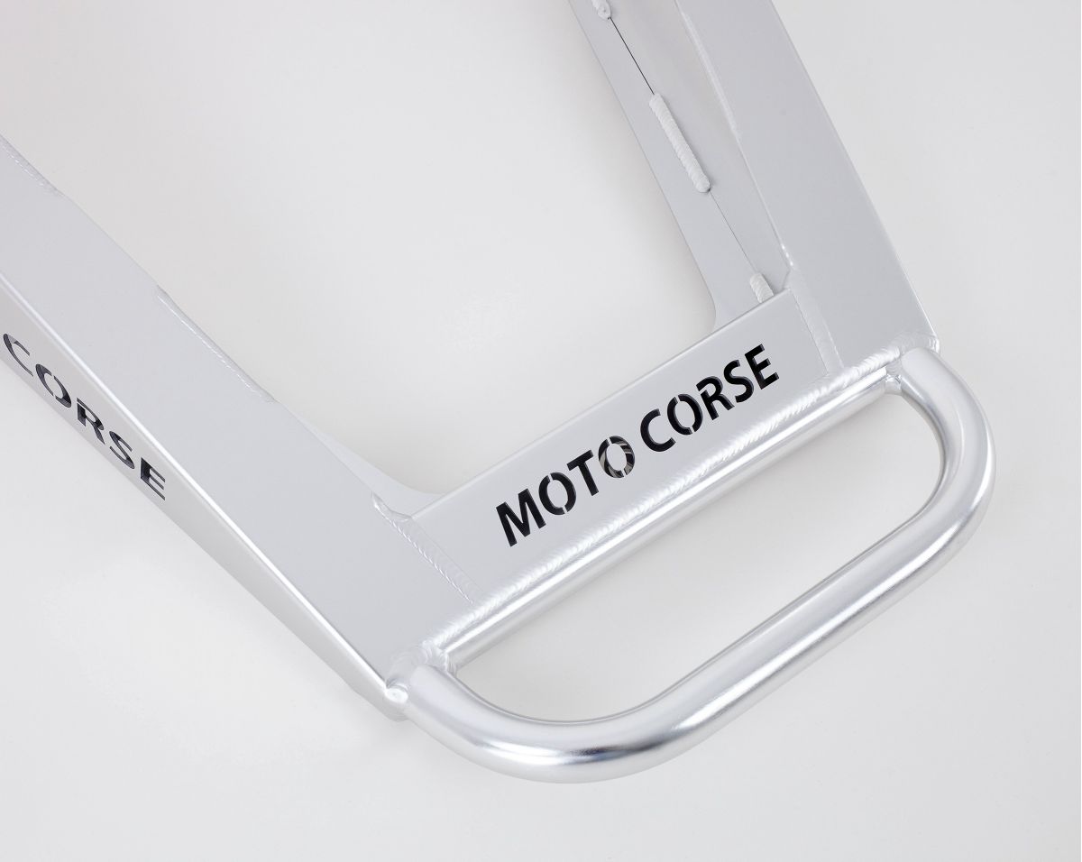 Motocorse New "SBK" Aluminum Rear Paddock Stand (requires spools installed on your bike)