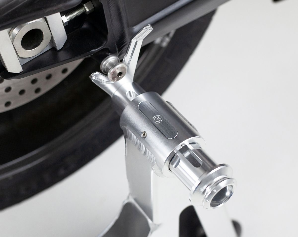 Motocorse New "SBK" Aluminum Rear Paddock Stand (requires spools installed on your bike)