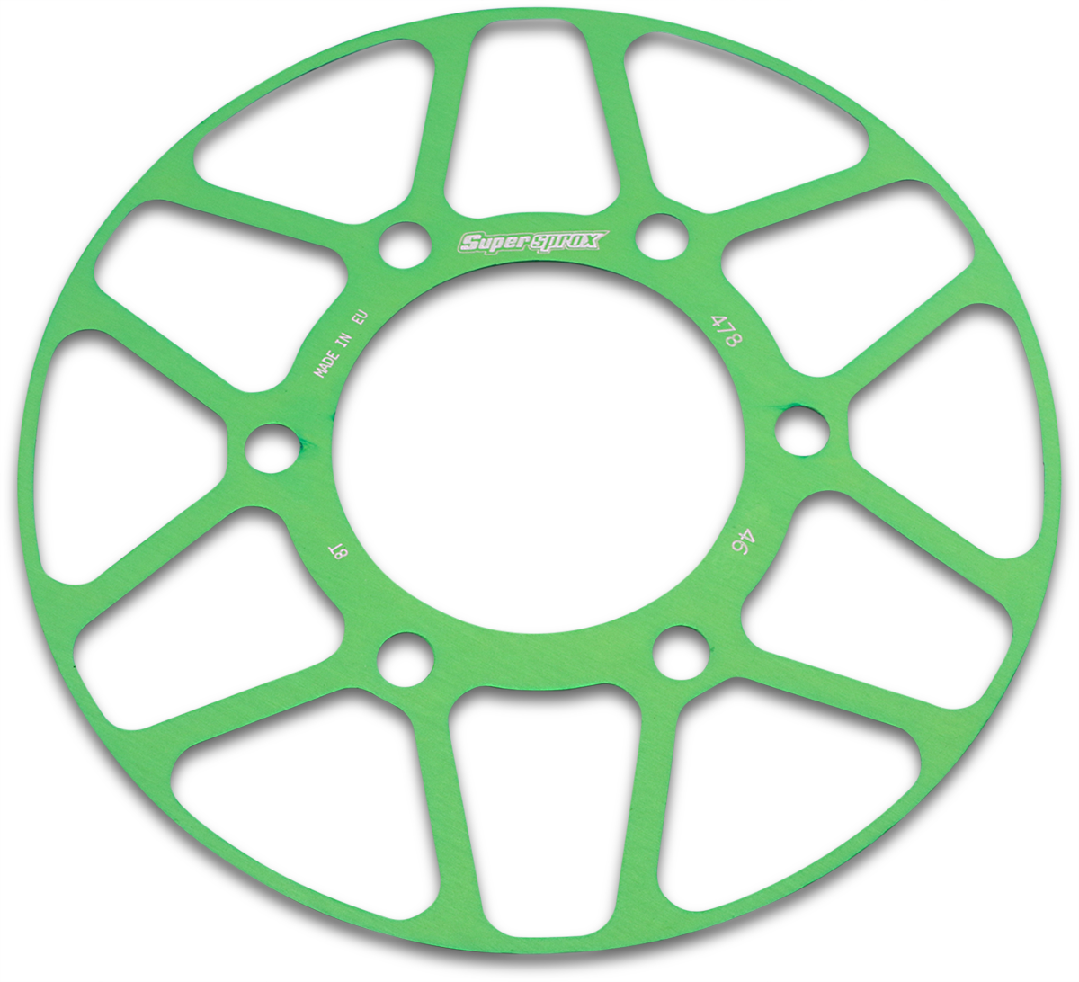 SUPERSPROX Edge Rear Sprocket Insert - Green - 46 Tooth RACD-478-46-GRN