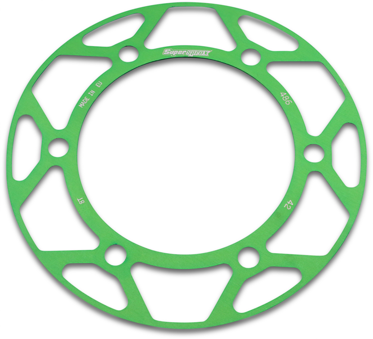 SUPERSPROX Edge Rear Sprocket Insert - Green - 42 Tooth RACD-486-42-GRN