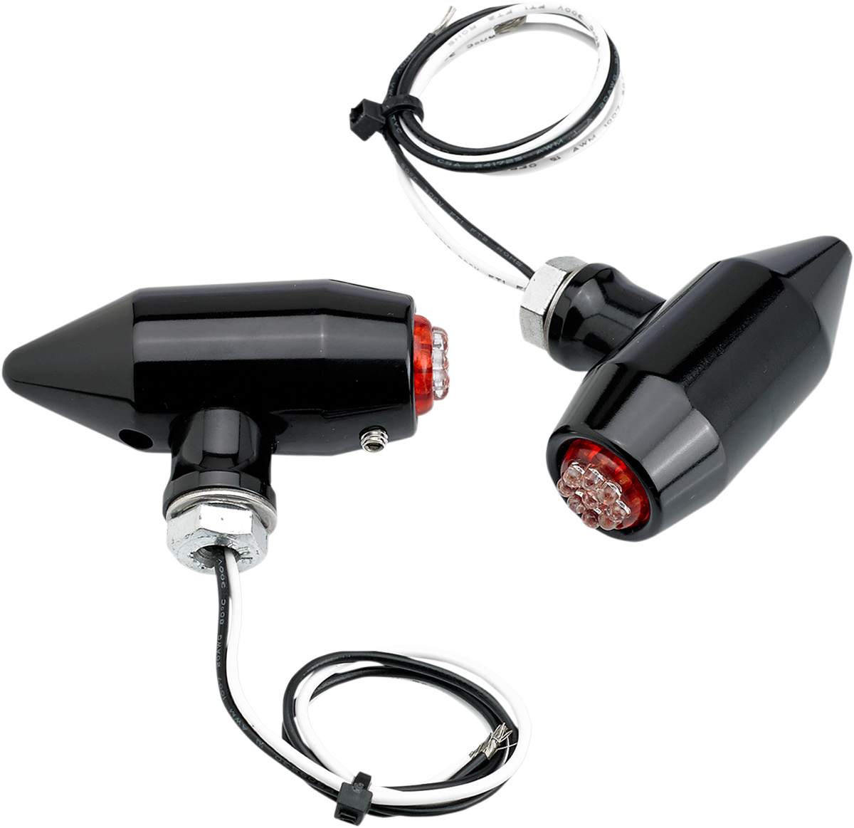 JOKER MACHINE Vega Center Mount LED Lights - Black/Red 05-56-RB