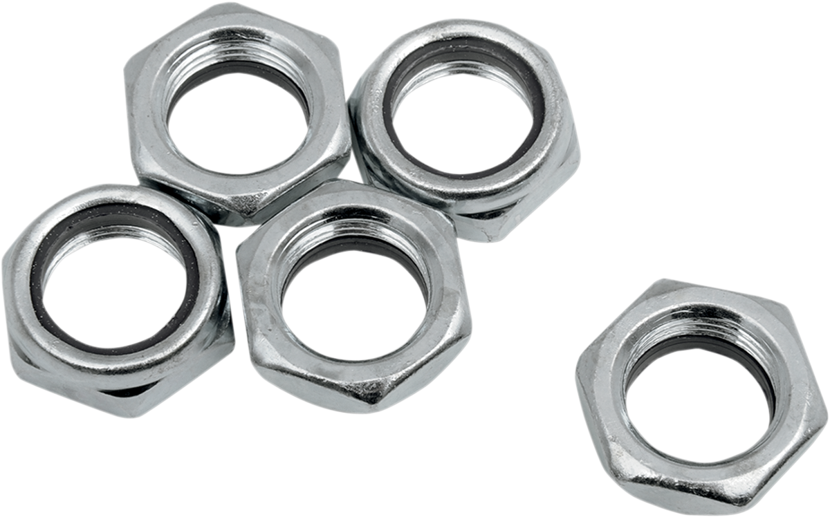 EASTERN MOTORCYCLE PARTS Nylock Nuts - Replacement/Main Shaft/Countershaft - 5 Pack A-35078-79