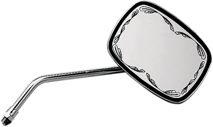 EMGO Mirror - Die-Cast - Scrolled - Side View - Rectangle - M10 x 1.25 - Chrome - Left/Right 20-21715