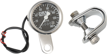 DRAG SPECIALTIES Mini Speedometer - Black - 2:1 Ratio - 1-7/8" 21-6961DS-BX15A
