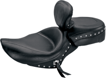 MUSTANG Wide Rear Seat - Studded - Black - XL '04-'21 79377