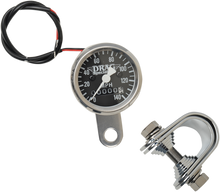 DRAG SPECIALTIES Mini Speedometer - Black - 2240:60 Ratio - 1-7/8" 21-6960DS-BX15A