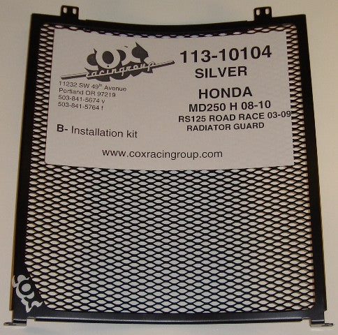 Cox Racing Radiator Guards for the Honda Moriwaki 250H (08-10) and RS125  (03-10)