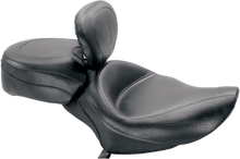 MUSTANG Wide Solo Seat - With Backrest - Vintage - Black - Smooth - XL '04-'21 79427