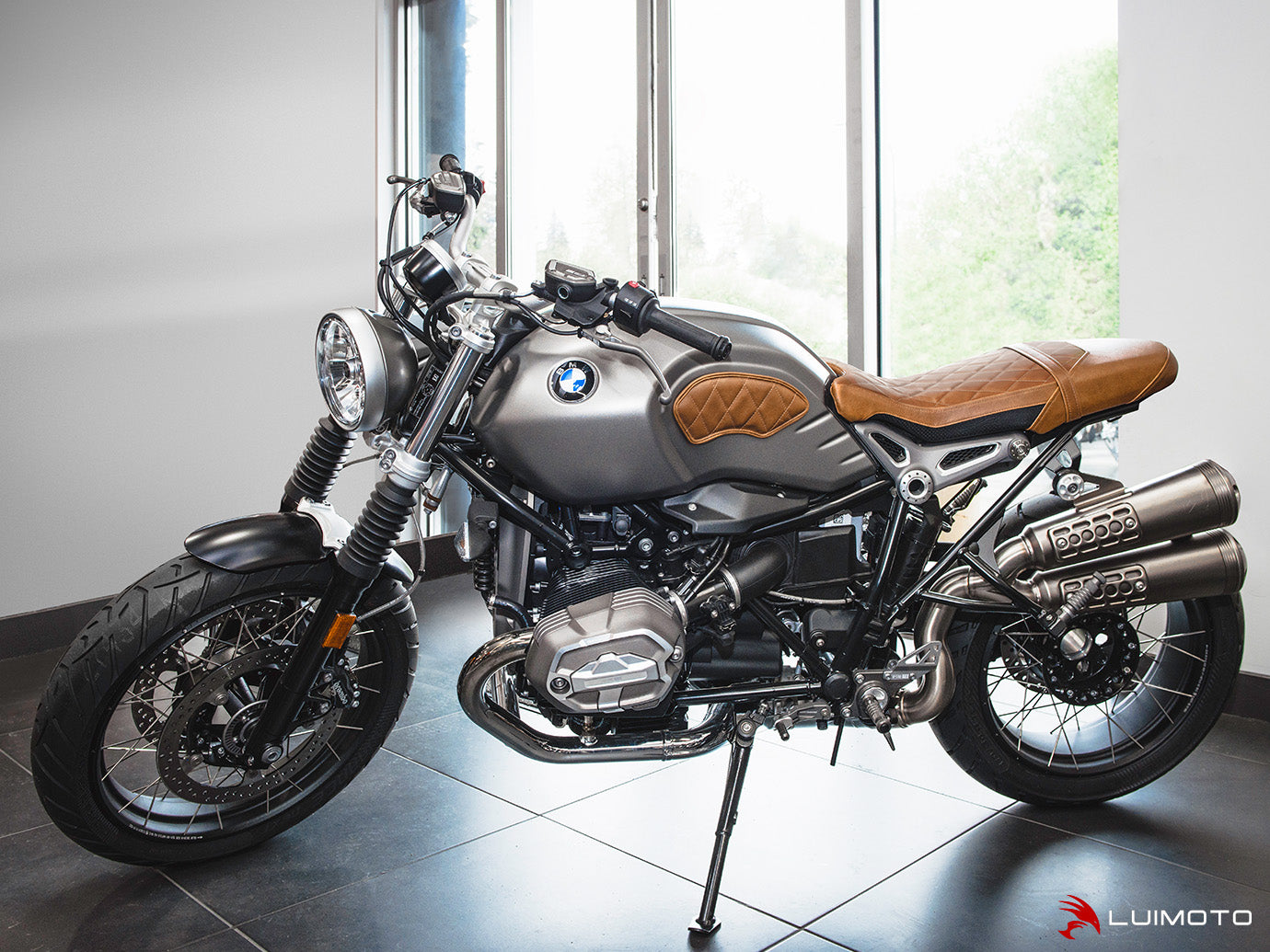 LUIMOTO TANK LEAF DIAMOND Tank Pads for the BMW R NineT Models