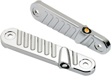 JOKER MACHINE Streamliner Turn Signals - Finned - Chrome 05-210-3