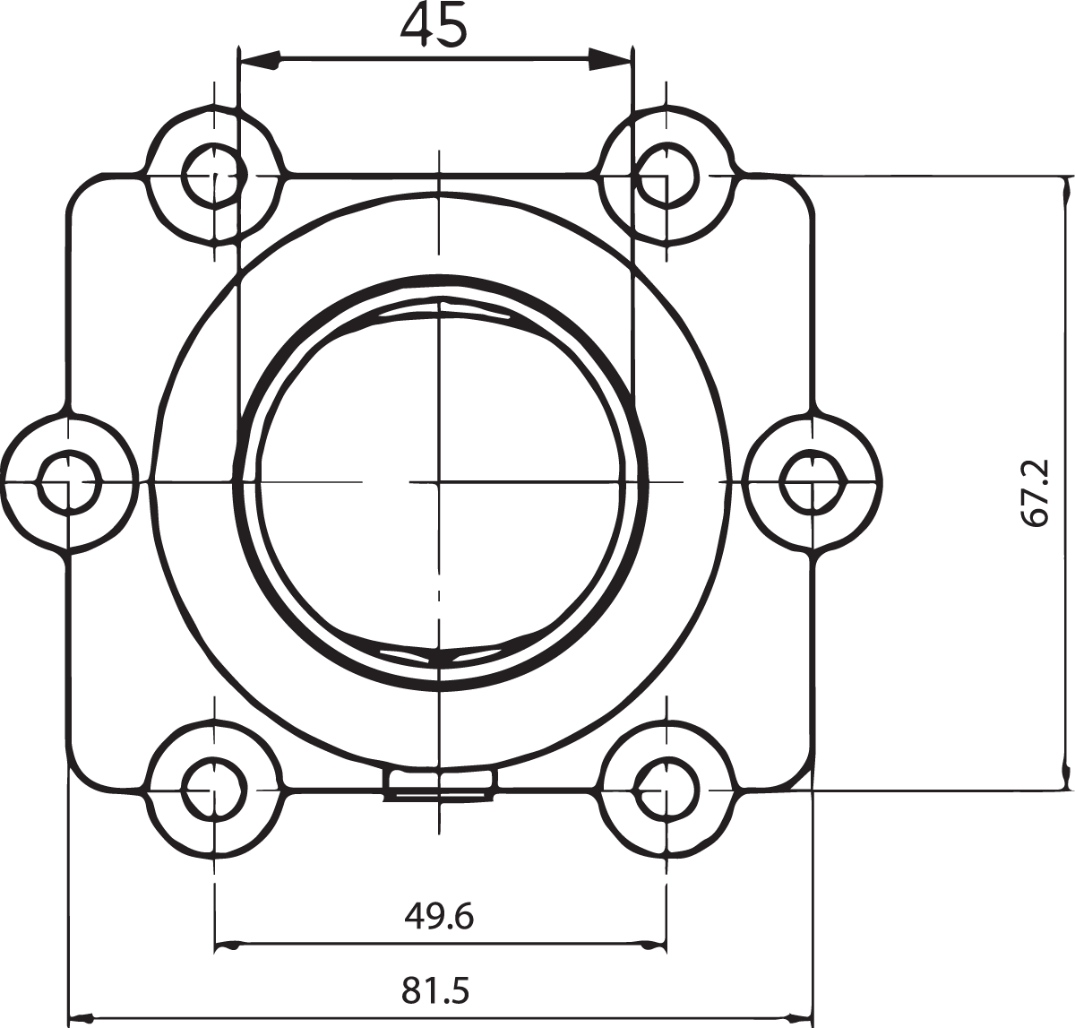 KIMPEX Carburetor Mounting Flange - Arctic Cat 301742