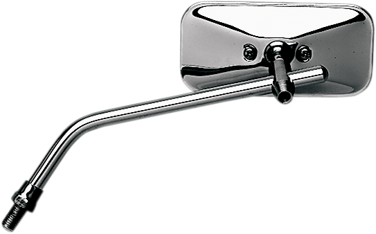 EMGO Mirror - Stamped - Chopper - Side View - Rectangle - M10 x 1.25 - Chrome - Left 20-34814