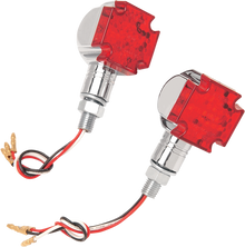 EMGO LED Maltese Marker Lights - Chrome/Red 61-99155
