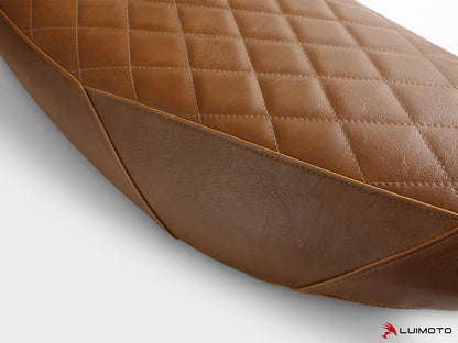 LUIMOTO Vintage Diamond Rider Seat Cover for the Triumph Scrambler 1200