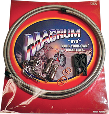 MAGNUM SHIELDING Brake Line Kit - Single Disc - 10mm-35° - 6' - Stainless Steel 396135A