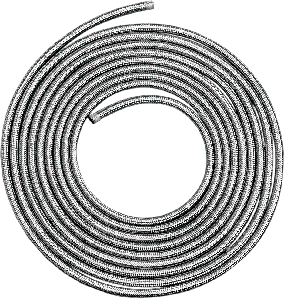 DRAG SPECIALTIES Braided Oil/Fuel Hose - Stainless Steel - 5/16" x 6' 096616-HC9